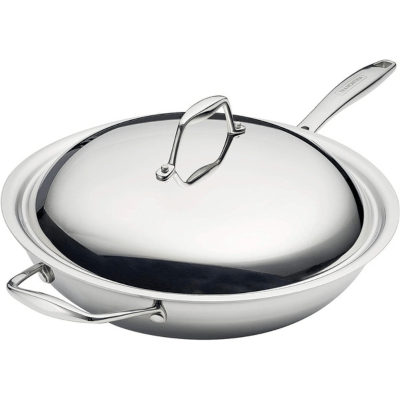 Tramontina Tri-Ply Clad Stainless Steel Fry Pan with Lid