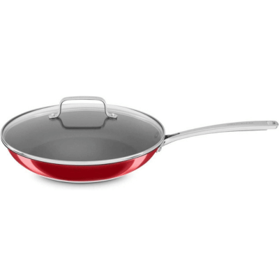 KitchenAid Stainless Steel Skillet with Glass Lid
